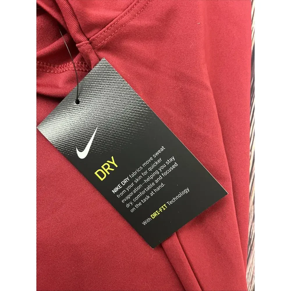 NWT Nike Shirt Men’s Size 4XL Polo Dri-Fit Polo Red Golf Short Sleeve